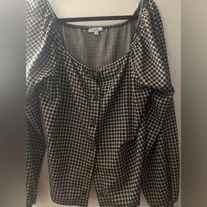 Womens houndstooth top